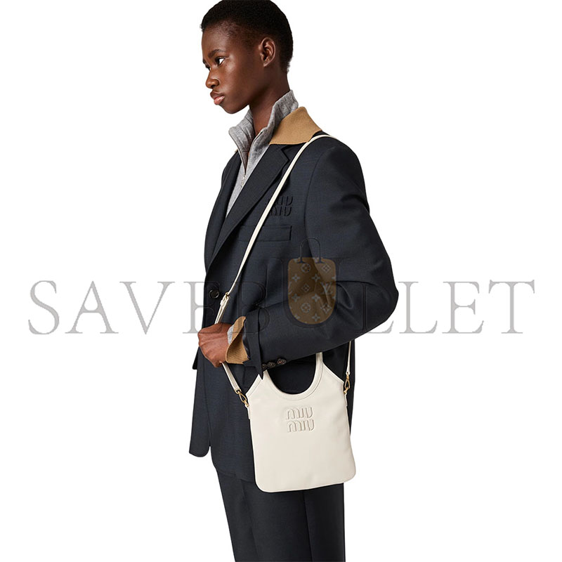 MIU MIU IVY LEATHER HANDBAG 5BA281 (24*20cm)